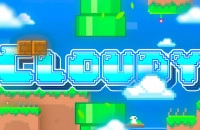 Play Geometry Dash Cloudy now!