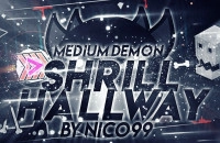 Play Geometry Dash Shrill Hallway now!