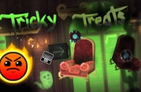 Play Geometry Dash Tricky Treats now!