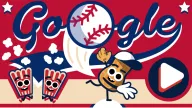 Google Doodle Baseball