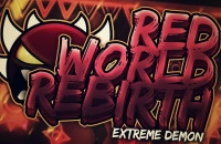 Play Geometry Dash Red World Rebirth now!