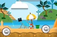 Play Geometry Dash The Beach now!