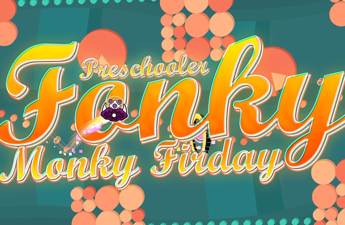 Play Geometry Dash Fonky Monky Friday Game